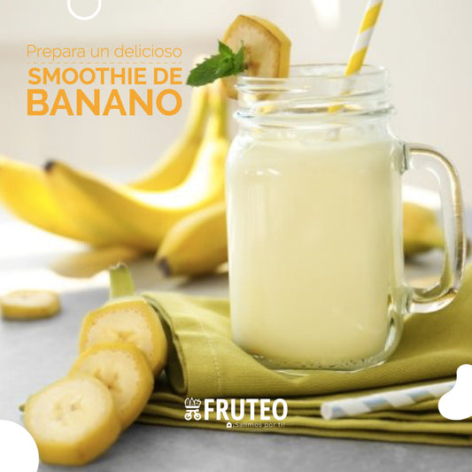 Receta de Smoothie de Banano🍌🥛