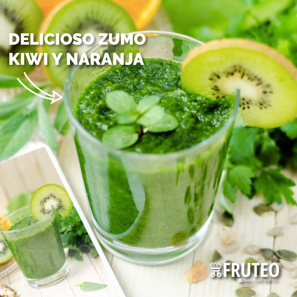 Receta Zumo de Kiwi y Naranja 🥝🍊