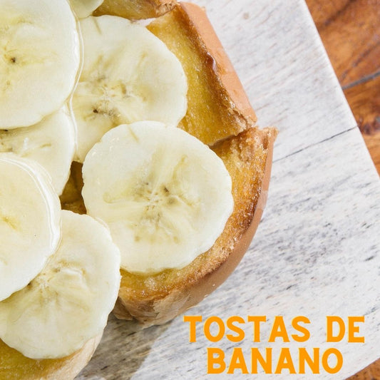 Receta Tostas de Banano 🍌
