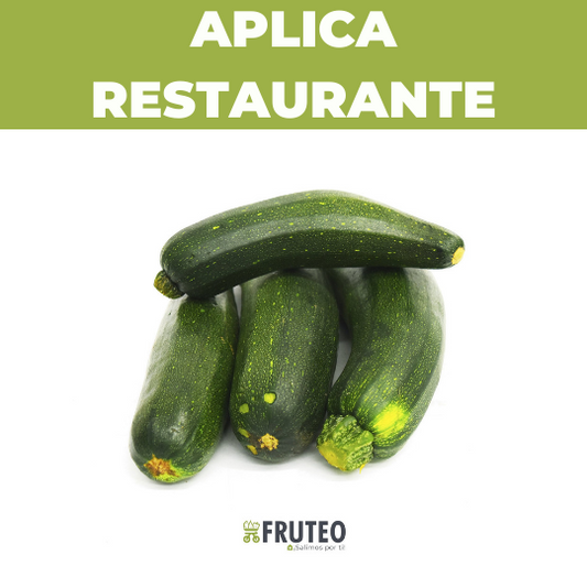 Zucchini verde fresco Fruteo, entrega a domicilio en Bogotá para restaurantes y hoteles